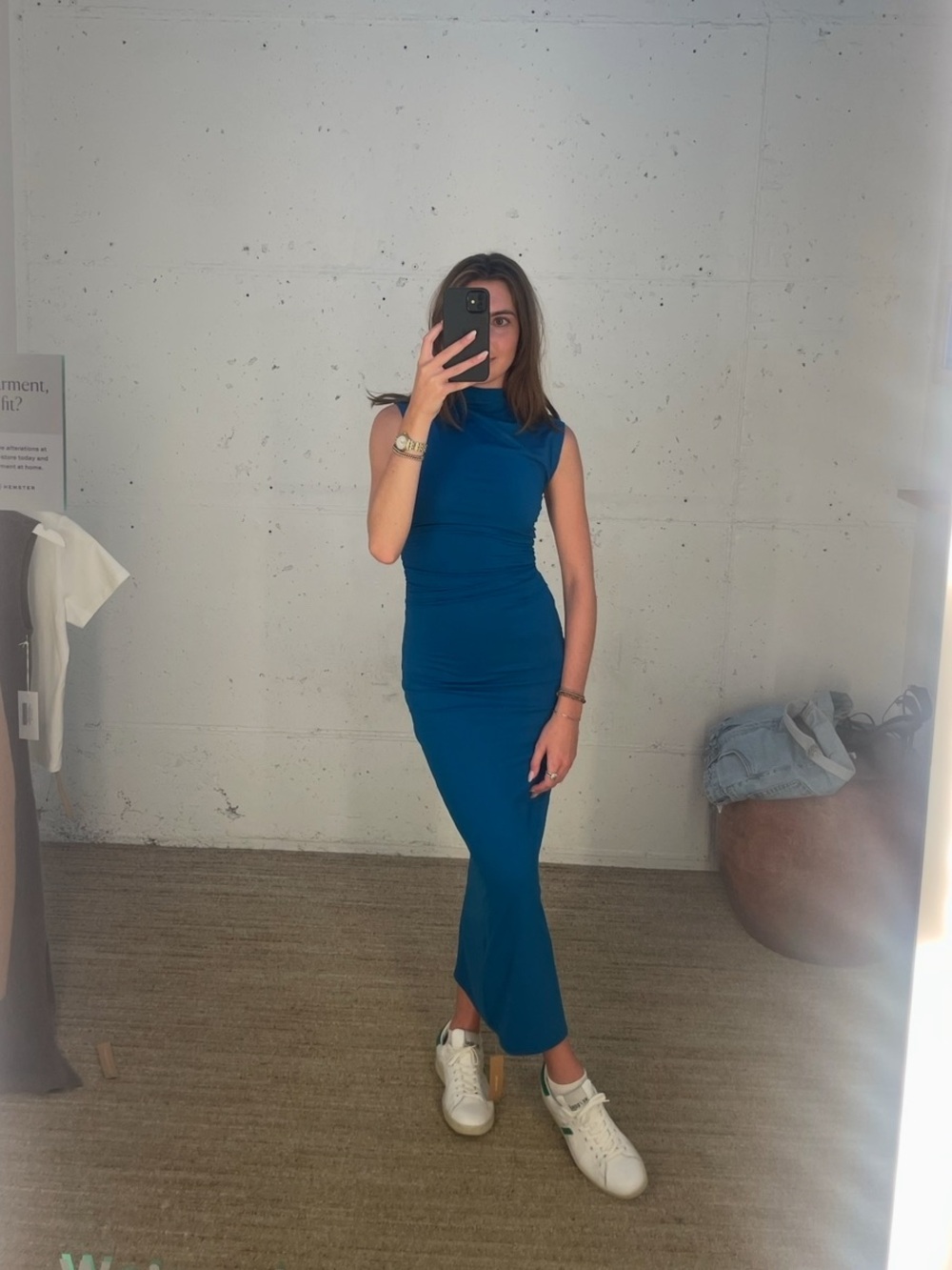 Reformation blue Billy knit dress